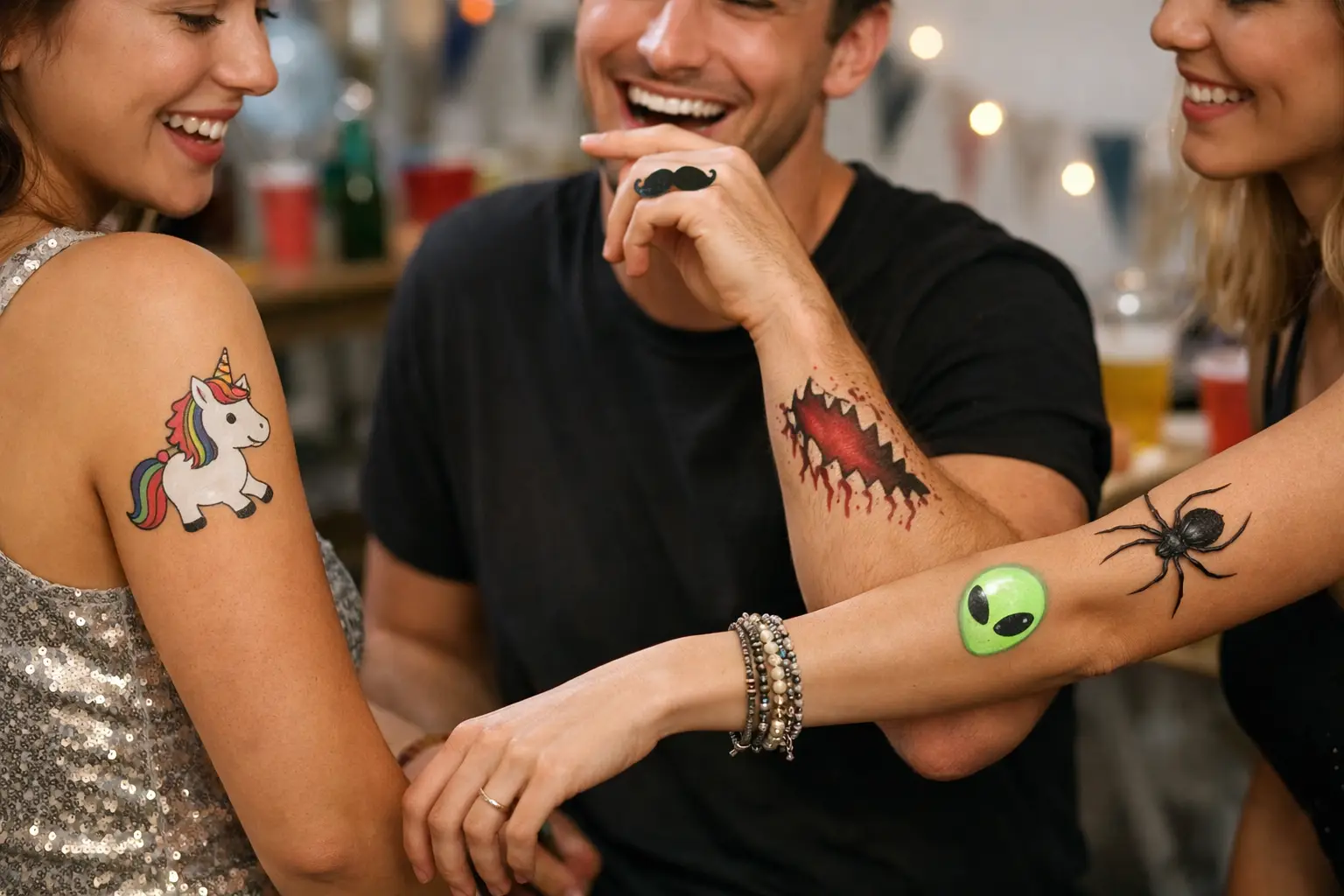 12 Best Novelty Tattoos for Parties